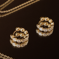 Créoles Diamants Perlés