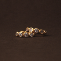 Créoles Diamants Perlés