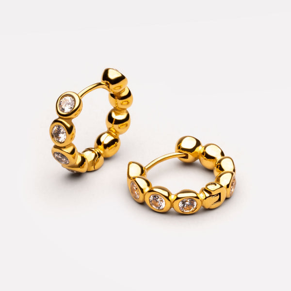 Créoles Diamants Perlés