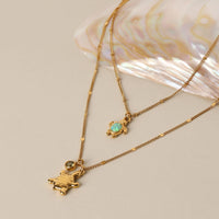 Collier Tortue Opale