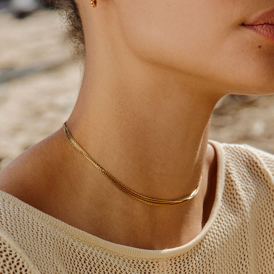 Collier Riviera Superposé