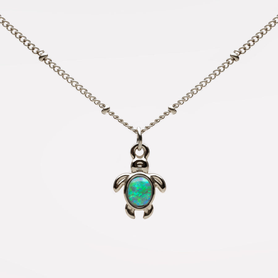 Collier Tortue Opale