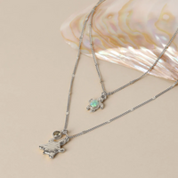 Collier Tortue Opale